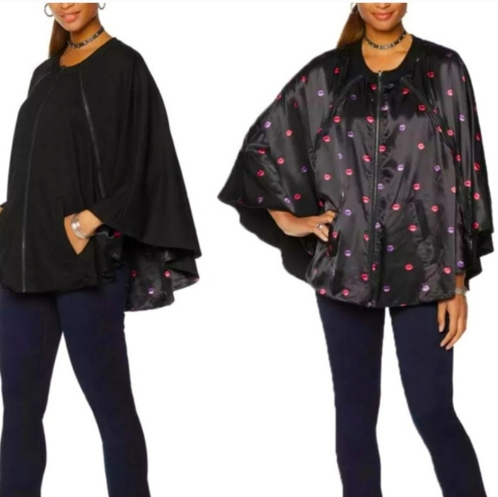 2 for $10 New MELISSA MCCARTHY SEVEN7 Reversible Cape L